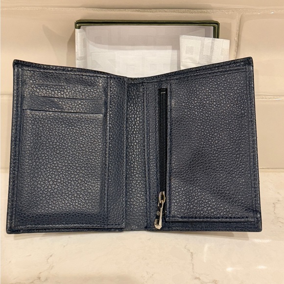 Longchamp Navy Blue Wallet Bi Fold - Picture 3 of 8